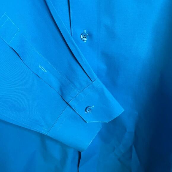 Murano Slim Fit Mens Long Sleeve Dress Shirt Sz 17.5 /35 EUC - Picture 4 of 5